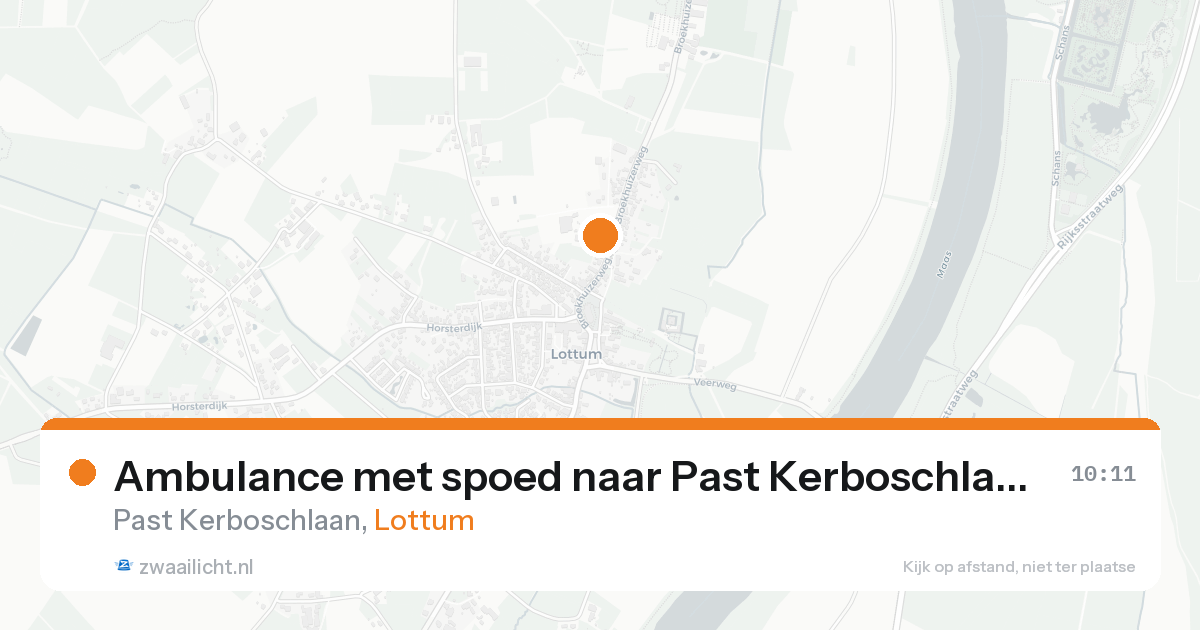 Ambulance met spoed naar Past Kerboschlaan in Lottum — 7 aug 2026