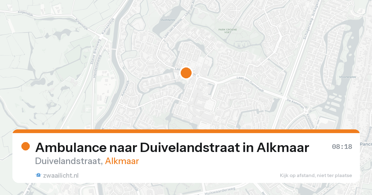 Ambulance naar Duivelandstraat in Alkmaar — 31 jan 2026