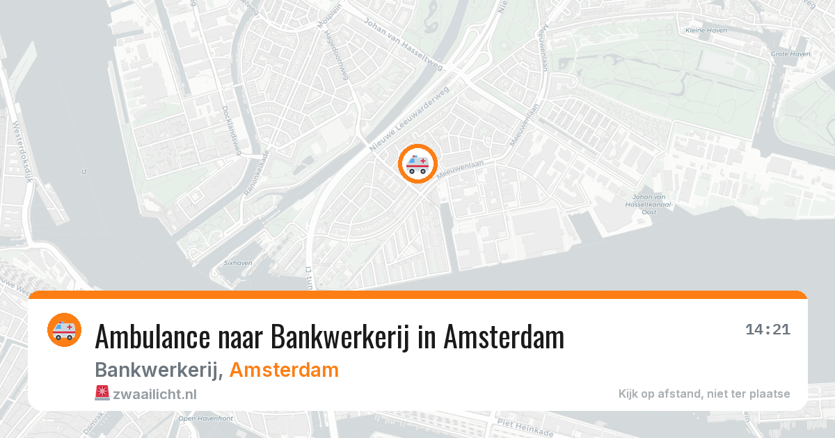 Ambulance naar Bankwerkerij in Amsterdam — 21 apr 2026
