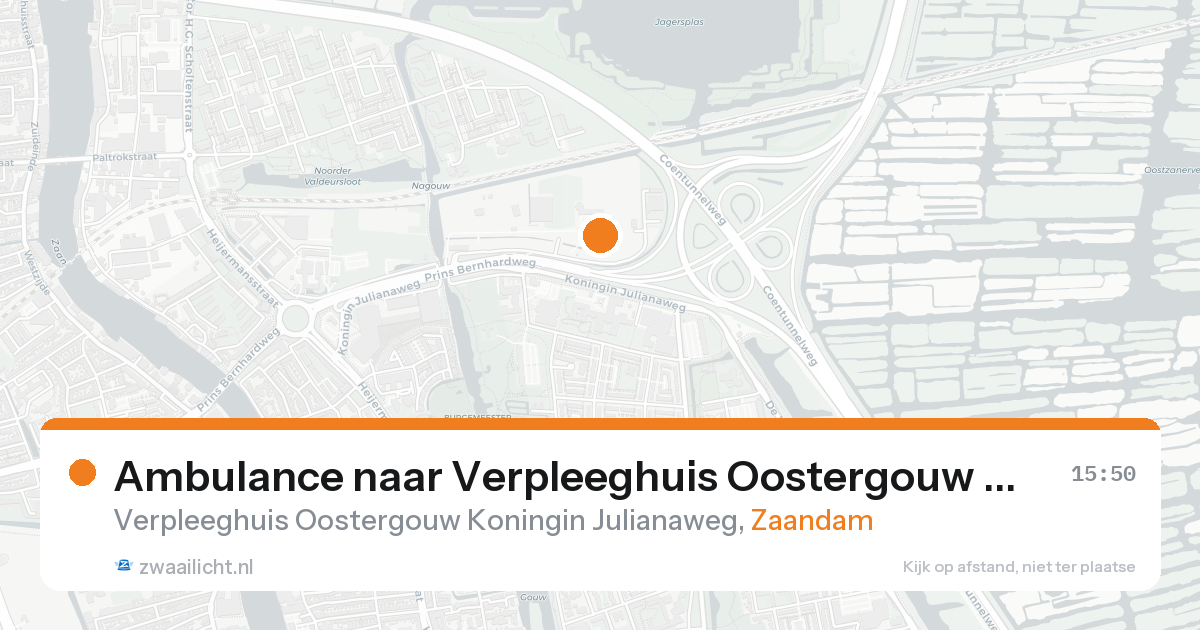 Ambulance naar Verpleeghuis Oostergouw Koningin Julianaweg in Zaandam — 31 jan 2026