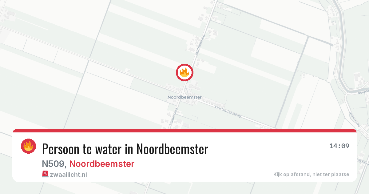 Persoon te water in Noordbeemster — 30 mrt 2026
