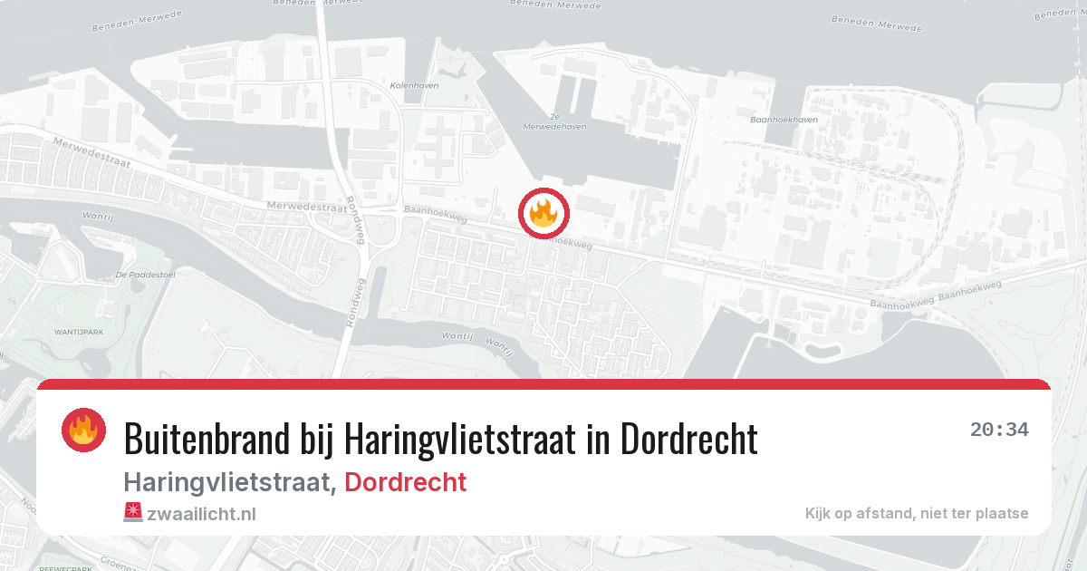 Buitenbrand bij Haringvlietstraat in Dordrecht — 5 mrt 2026
