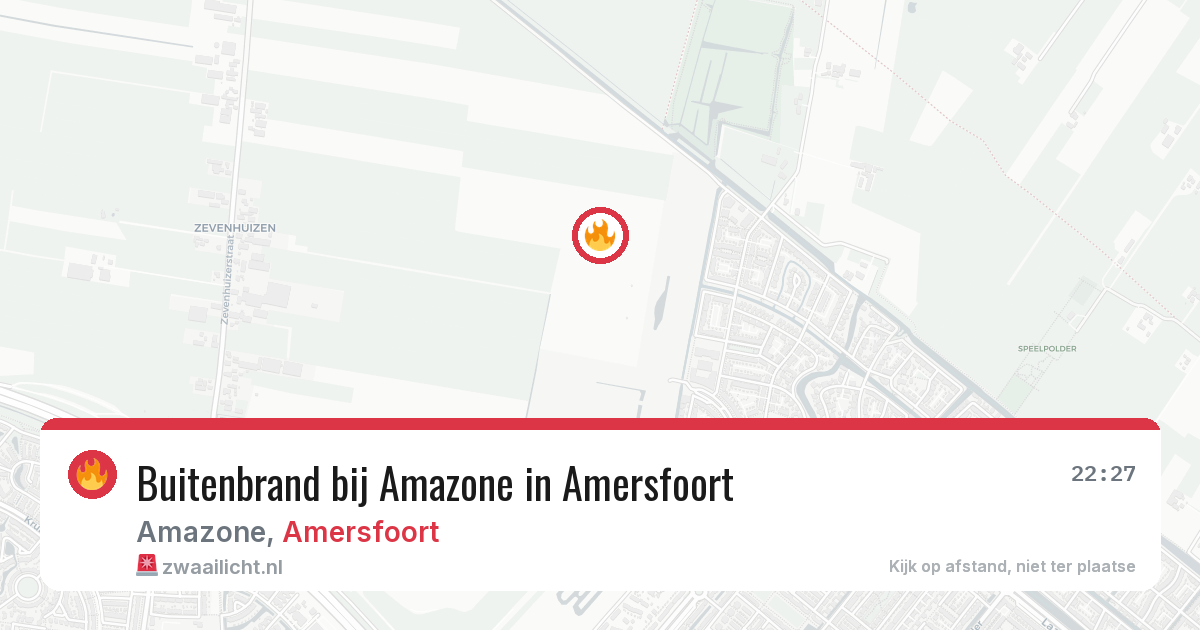 Buitenbrand bij Amazone in Amersfoort — 5 mei 2026