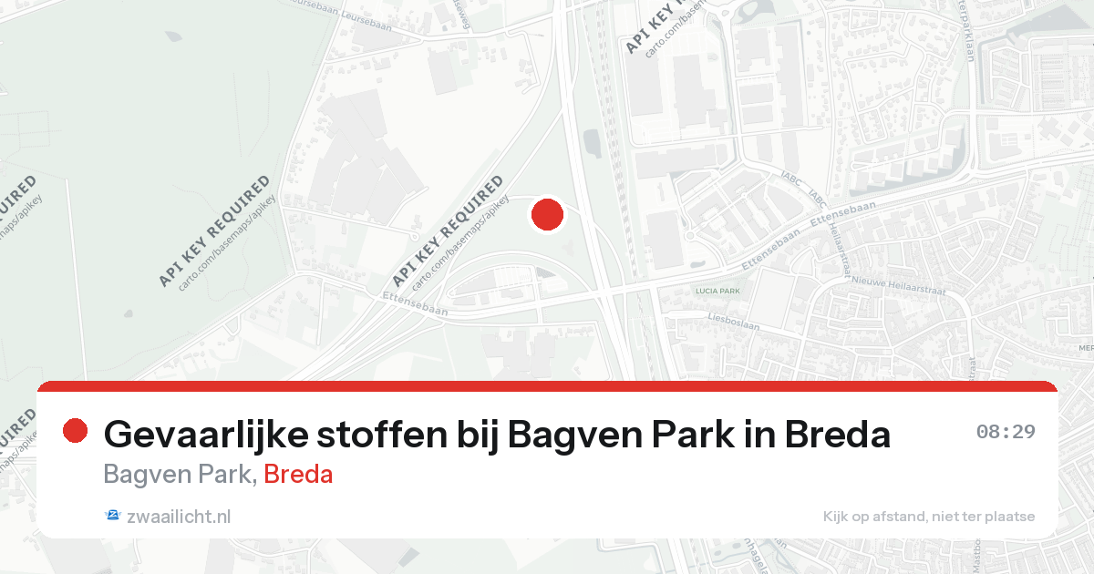 Gevaarlijke stoffen bij Bagven Park in Breda — 26 aug 2026
