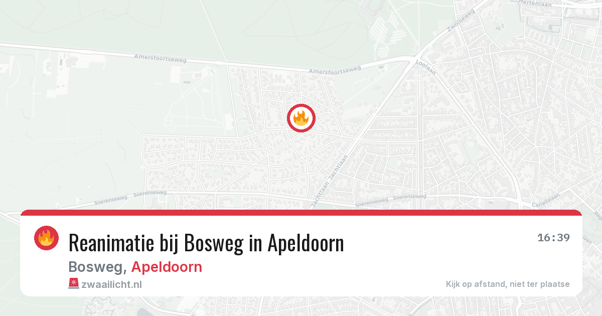 Reanimatie bij Bosweg in Apeldoorn — 8 jun 2026
