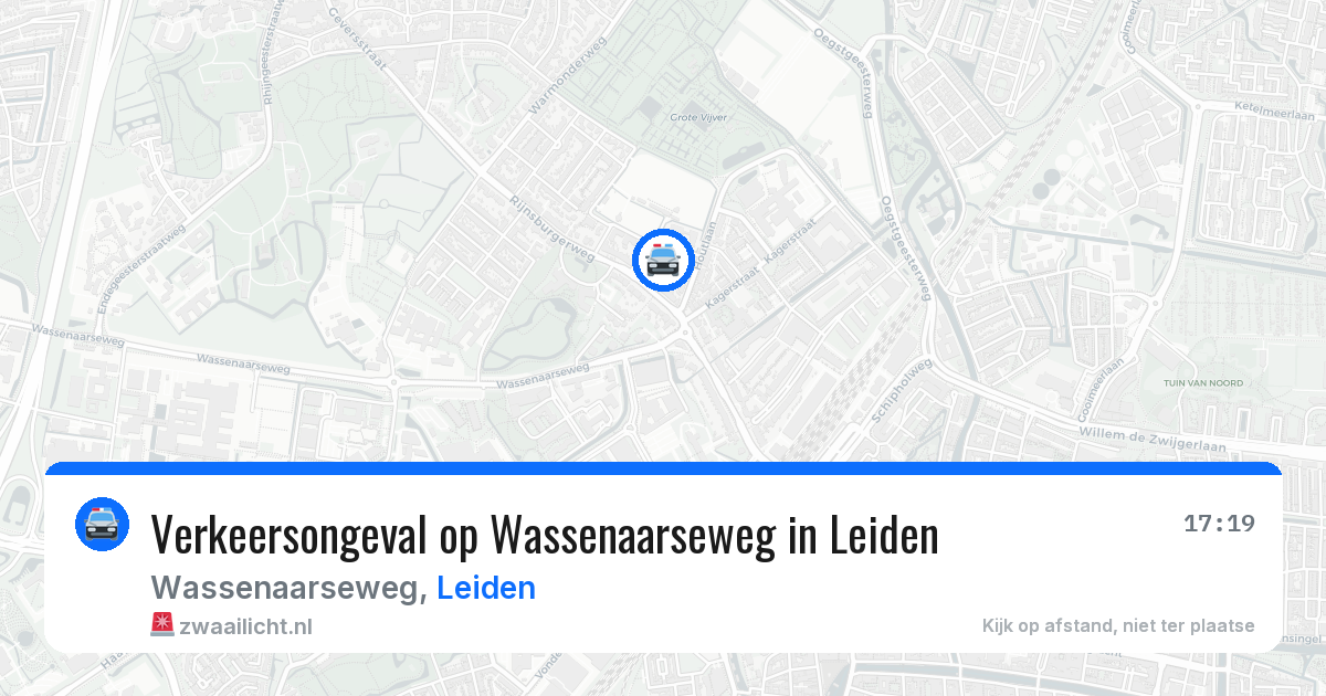 Verkeersongeval op Wassenaarseweg in Leiden — 6 jun 2026