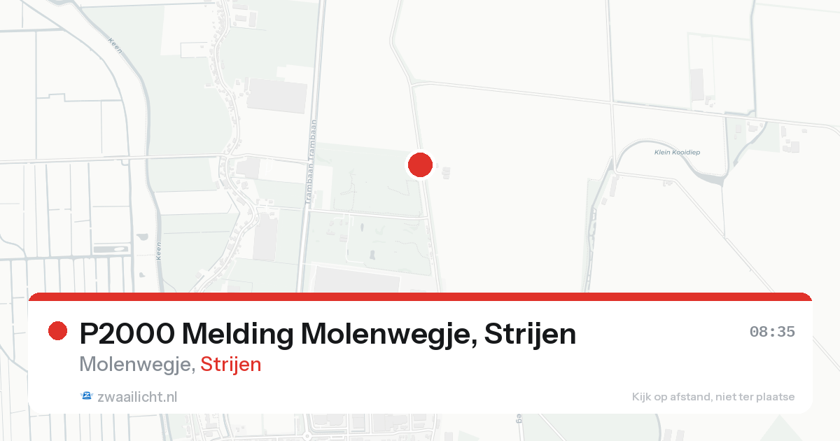 P2000 Melding Molenwegje, Strijen — 8 feb 2026
