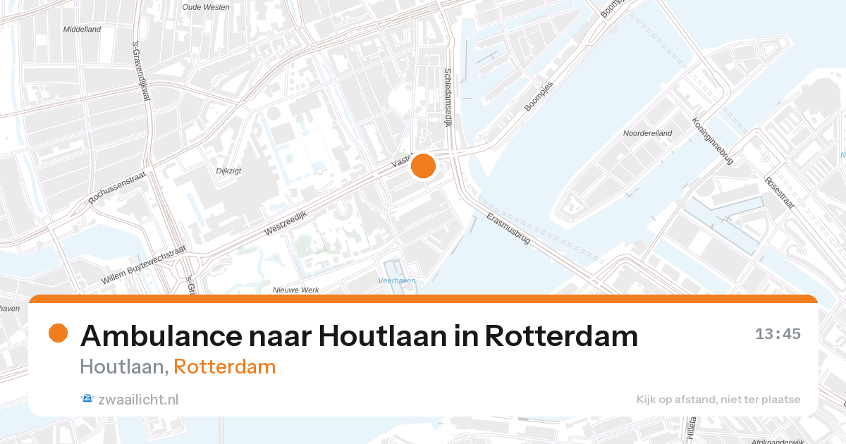Ambulance naar Houtlaan in Rotterdam — 28 aug 2026