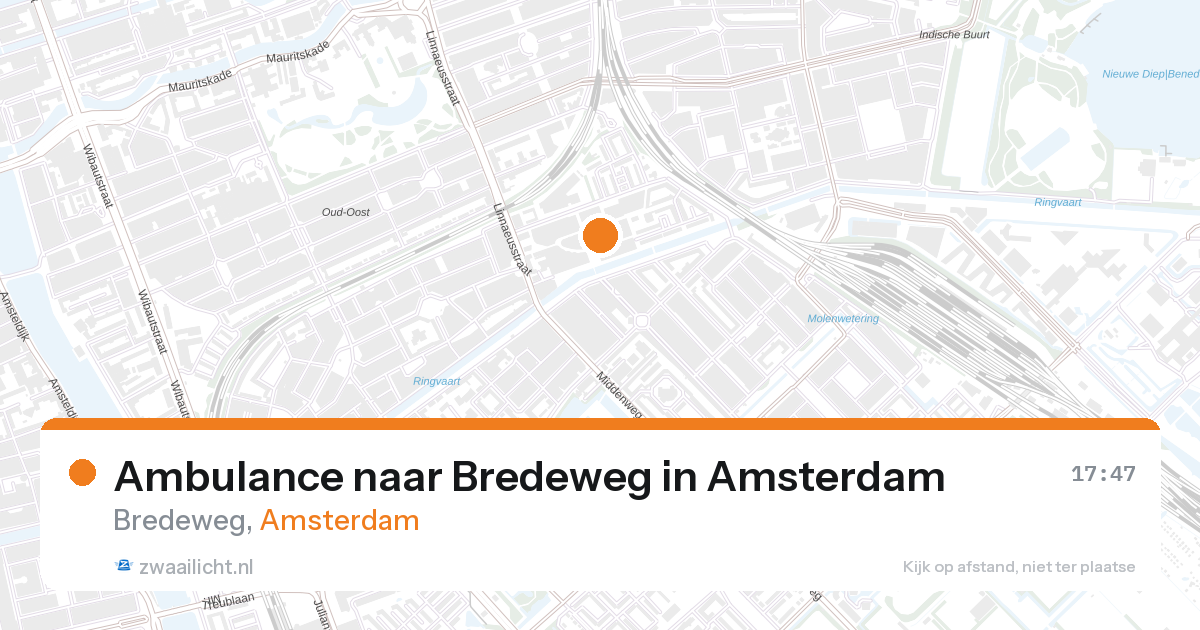 Ambulance naar Bredeweg in Amsterdam — 28 aug 2026