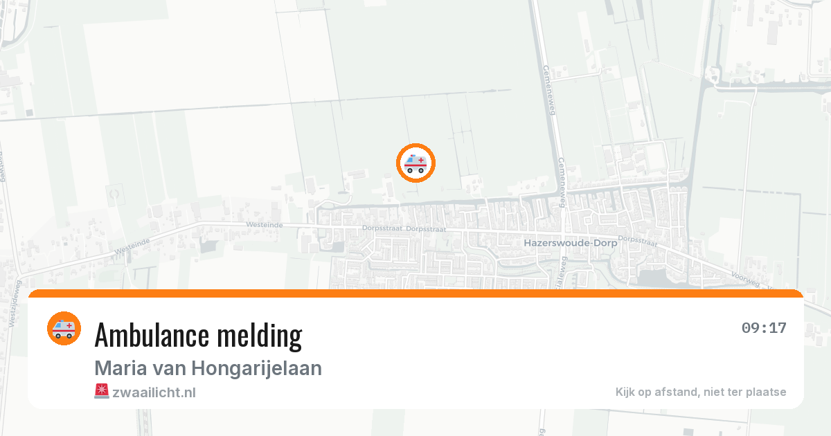 Ambulance melding — 31 mrt 2026