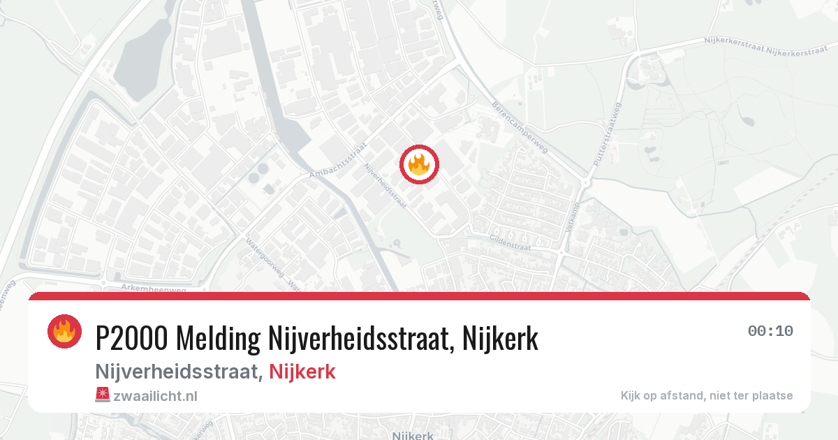 P2000 Melding Nijverheidsstraat, Nijkerk — 27 feb 2026