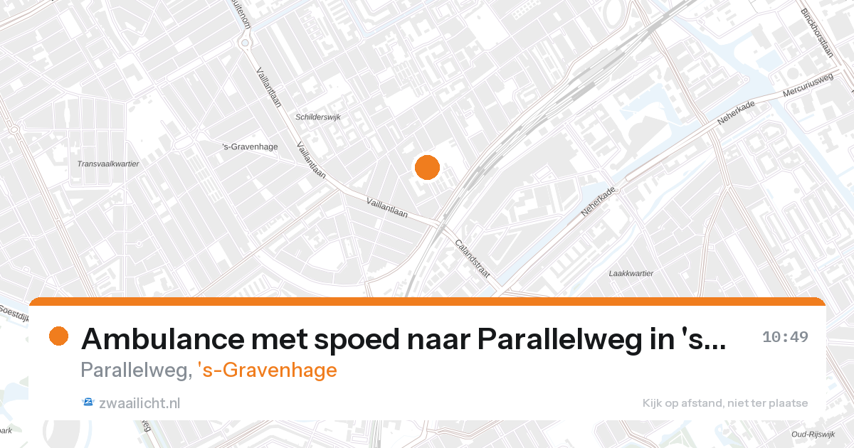 Ambulance met spoed naar Parallelweg in 's-Gravenhage — 28 aug 2026