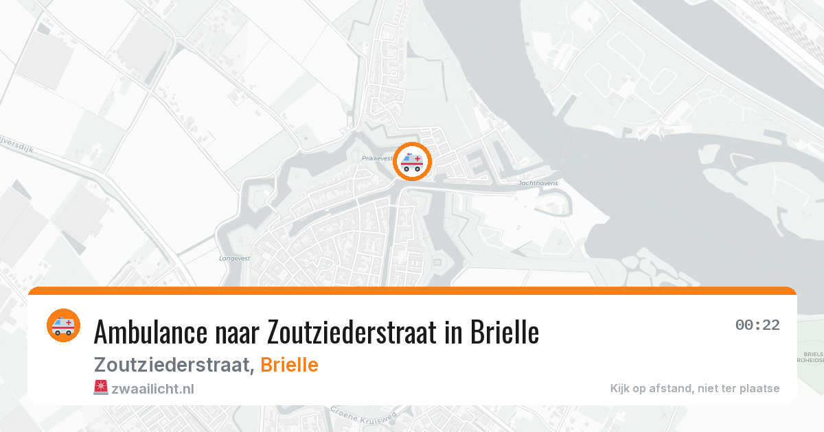 Ambulance naar Zoutziederstraat in Brielle — 24 jul 2026