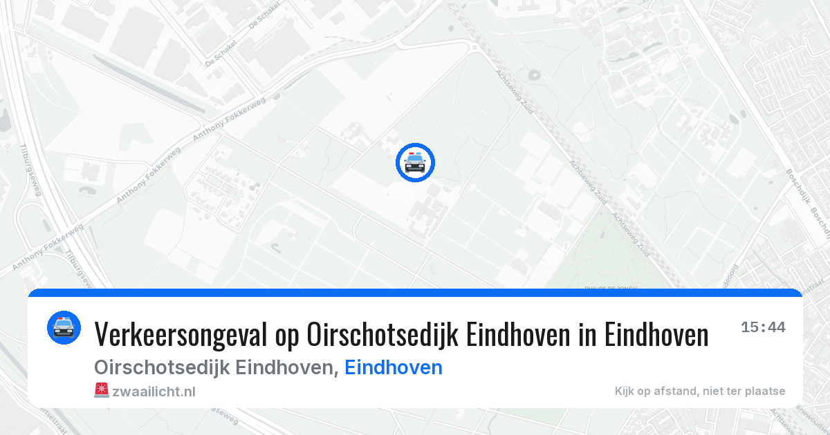 Verkeersongeval op Oirschotsedijk Eindhoven in Eindhoven — 24 mei 2026