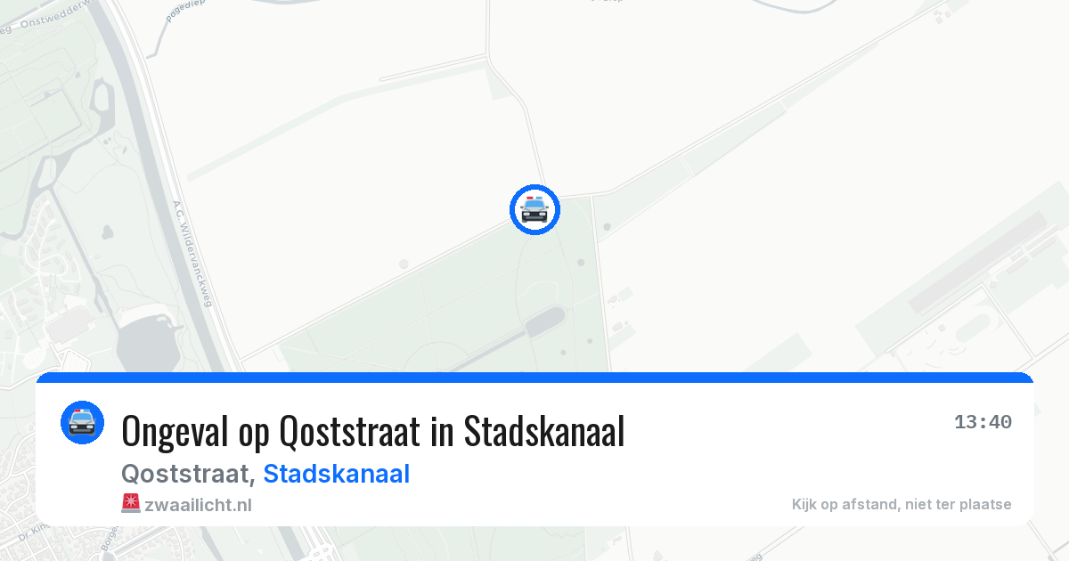 Ongeval op Qoststraat in Stadskanaal — 8 jun 2026