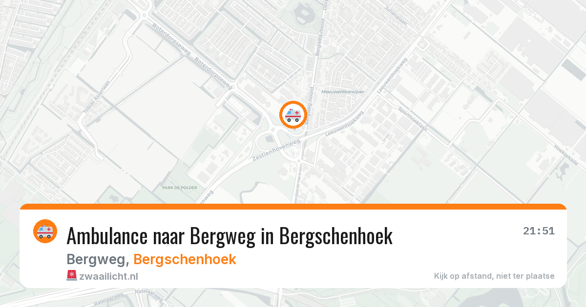 Ambulance naar Bergweg in Bergschenhoek — 9 feb 2026