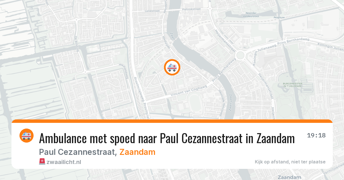 Ambulance met spoed naar Paul Cezannestraat in Zaandam — 29 jan 2026