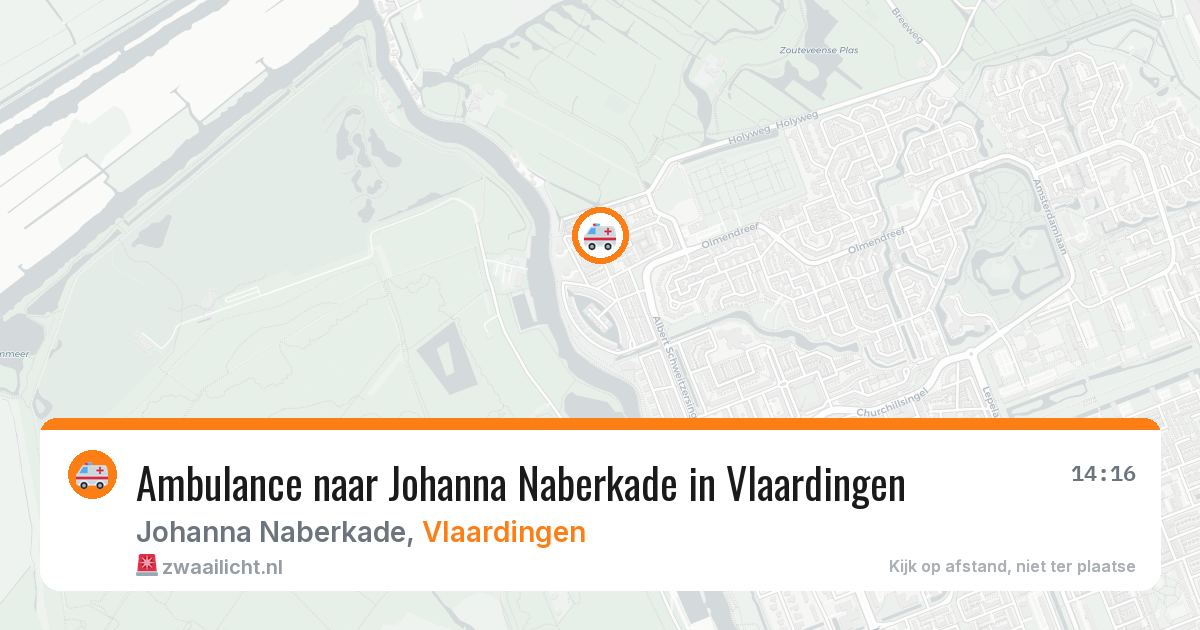 Ambulance naar Johanna Naberkade in Vlaardingen — 11 jun 2026