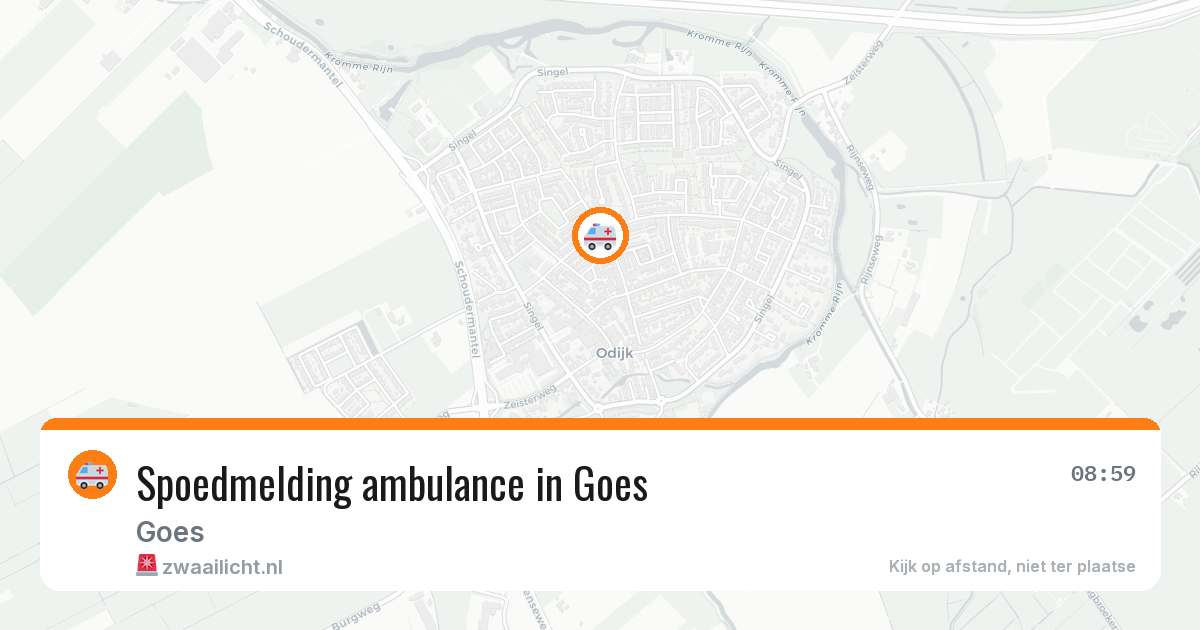 Spoedmelding ambulance in Goes — 29 jan 2026