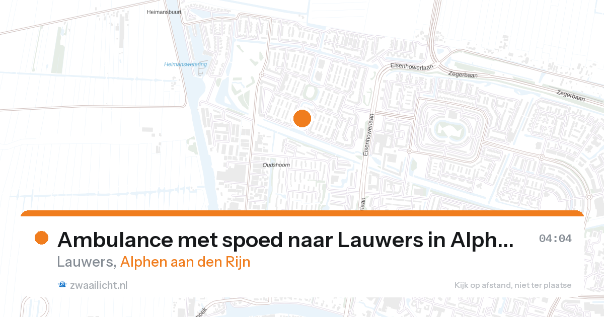 Ambulance met spoed naar Lauwers in Alphen aan den Rijn — 28 aug 2026