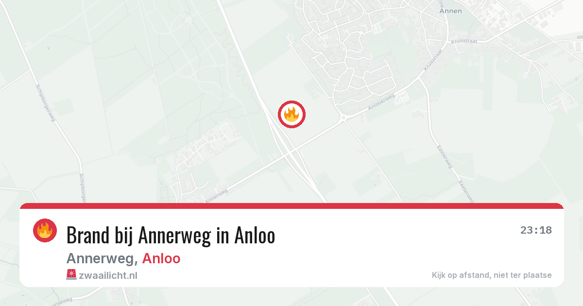 Brand bij Annerweg in Anloo — 14 apr 2026