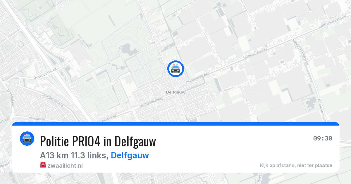 Politie PRIO4 in Delfgauw — 16 apr 2026 | 🚨 Zwaailicht.nl