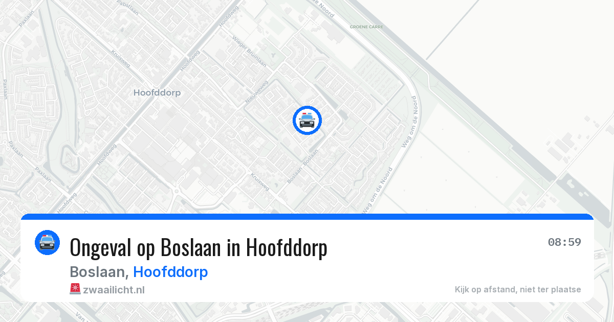Ongeval op Boslaan in Hoofddorp — 7 apr 2026