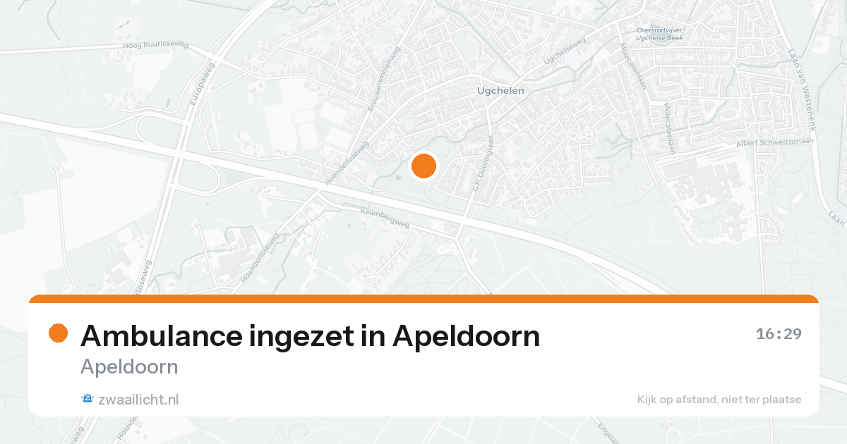 Ambulance ingezet in Apeldoorn — 30 jan 2026