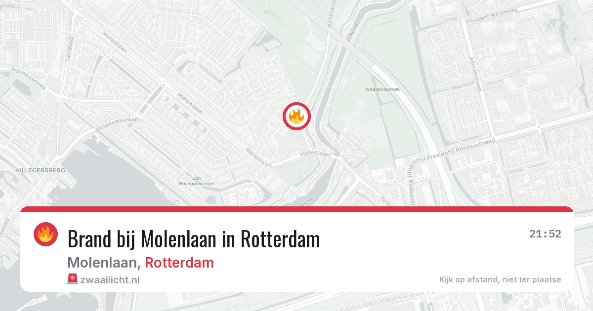 Brand bij Molenlaan in Rotterdam — 25 jun 2026