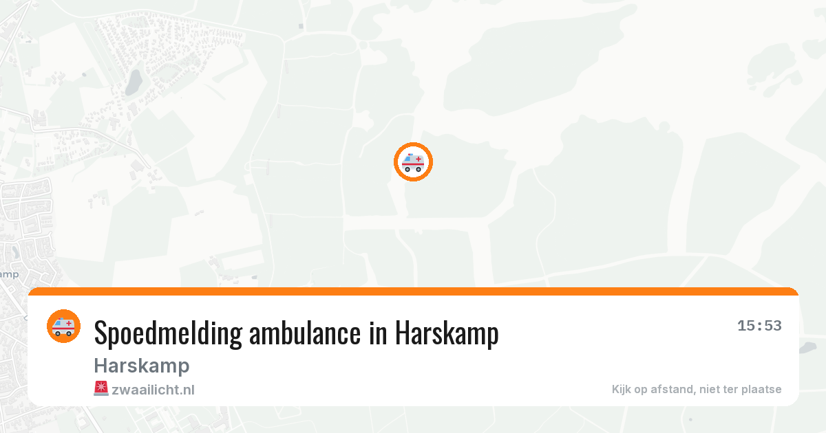 Spoedmelding ambulance in Harskamp — 11 aug 2026