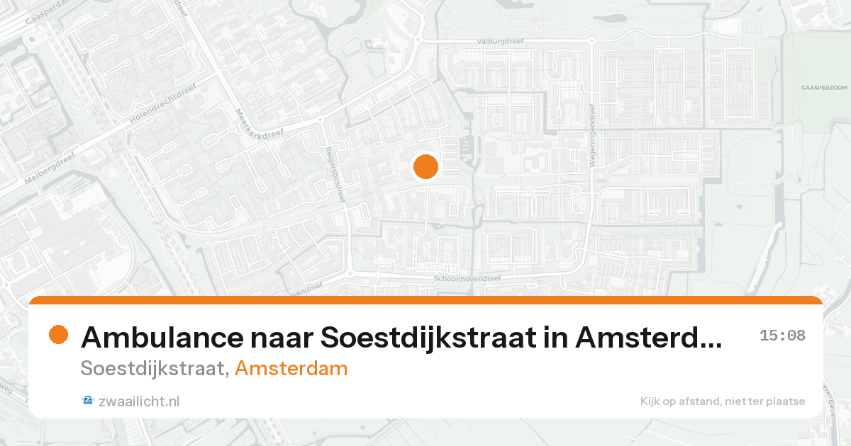 Ambulance naar Soestdijkstraat in Amsterdam — 30 jan 2026