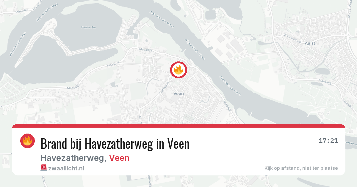Brand bij Havezatherweg in Veen — 26 apr 2026