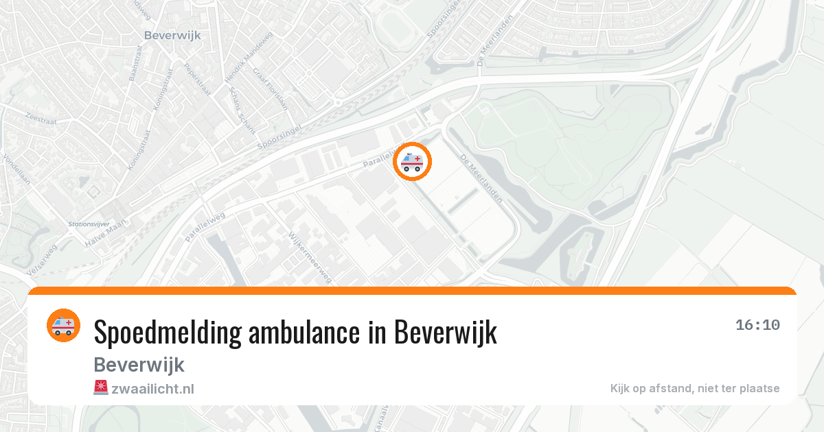 Spoedmelding ambulance in Beverwijk — 11 mrt 2026
