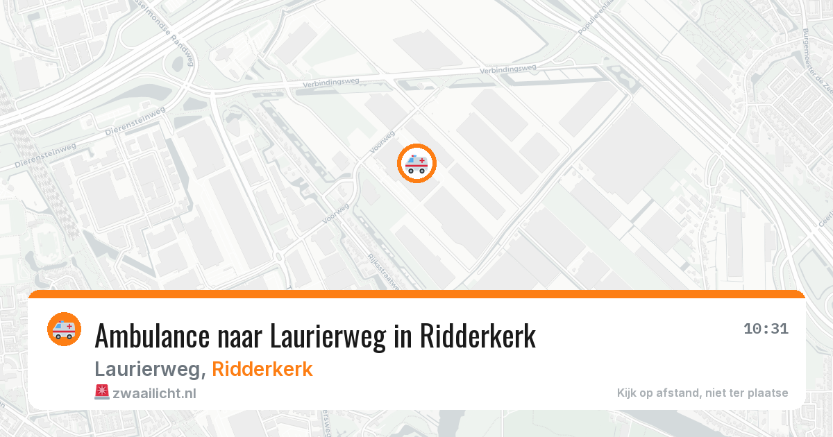 Ambulance naar Laurierweg in Ridderkerk — 30 jan 2026