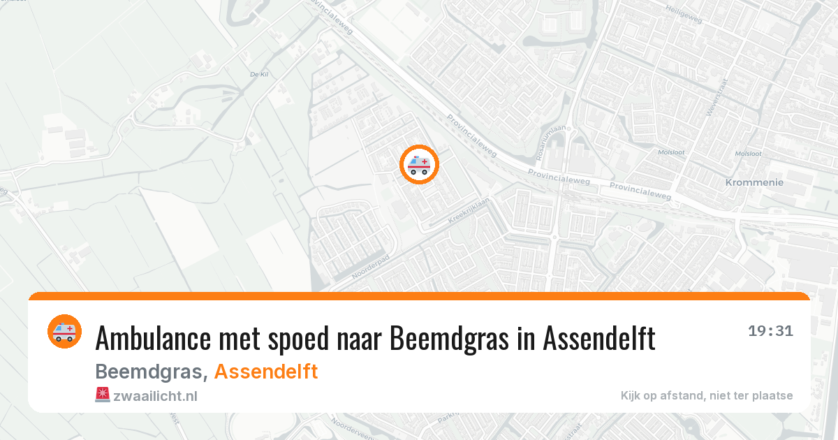 Ambulance met spoed naar Beemdgras in Assendelft — 20 jan 2026