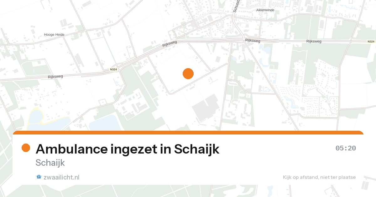 Ambulance ingezet in Schaijk — 26 aug 2026