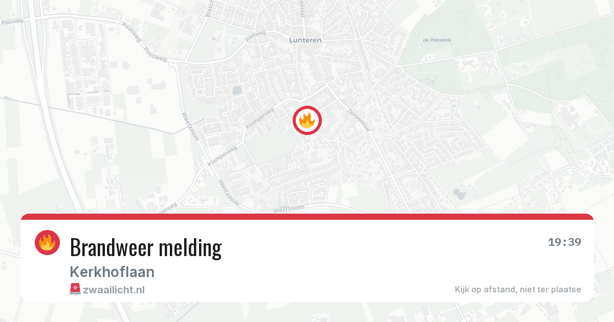 Brandweer melding — 16 apr 2026