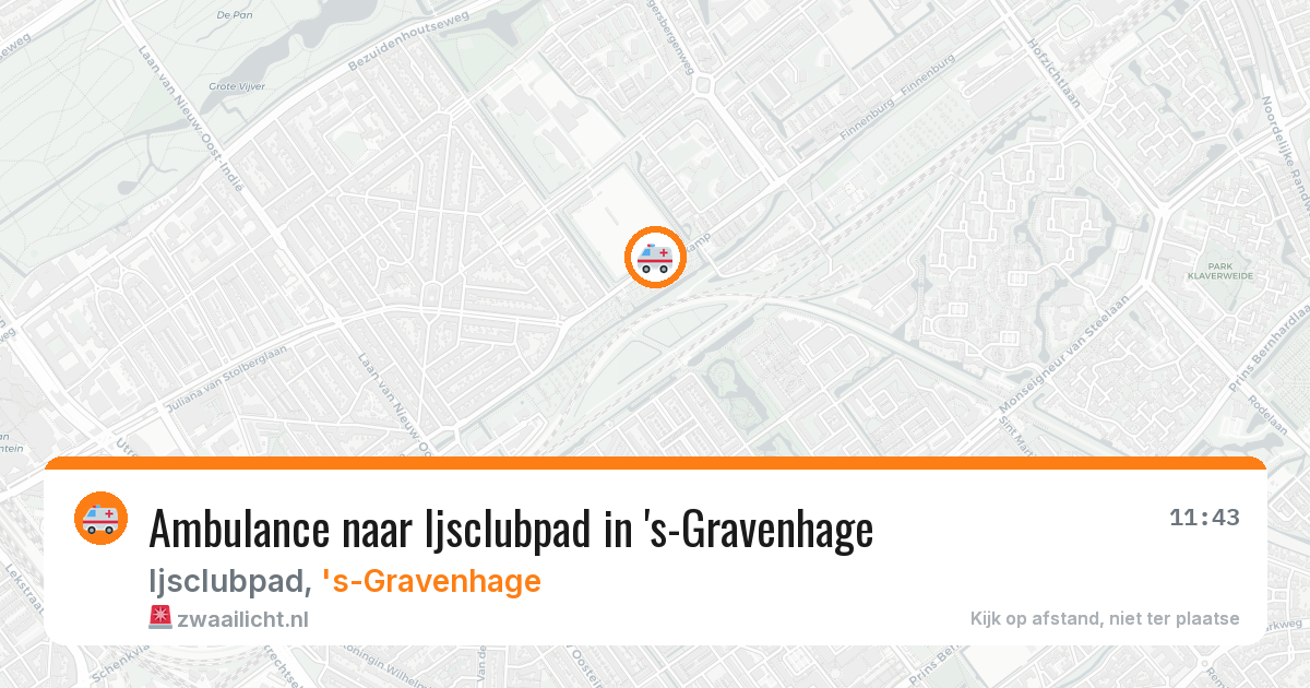 Ambulance naar Ijsclubpad in 's-Gravenhage — 24 mrt 2026