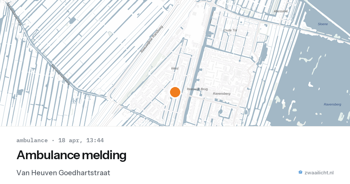 Ambulance melding — 18 apr 2026