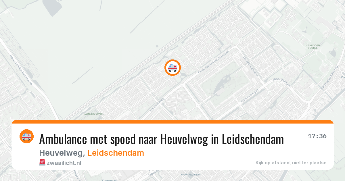 Ambulance met spoed naar Heuvelweg in Leidschendam — 4 aug 2026
