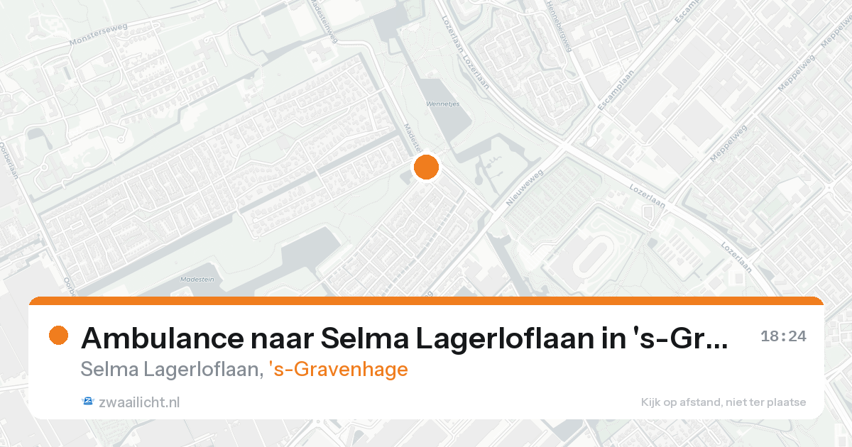 Ambulance naar Selma Lagerloflaan in 's-Gravenhage — 16 aug 2026