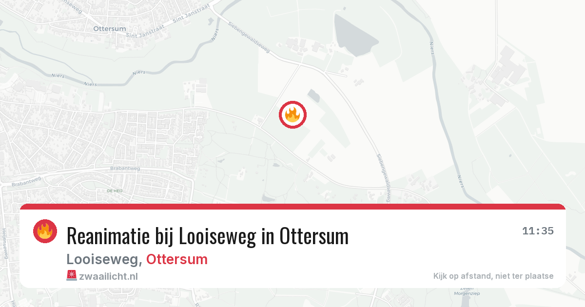 Reanimatie bij Looiseweg in Ottersum — 7 apr 2026