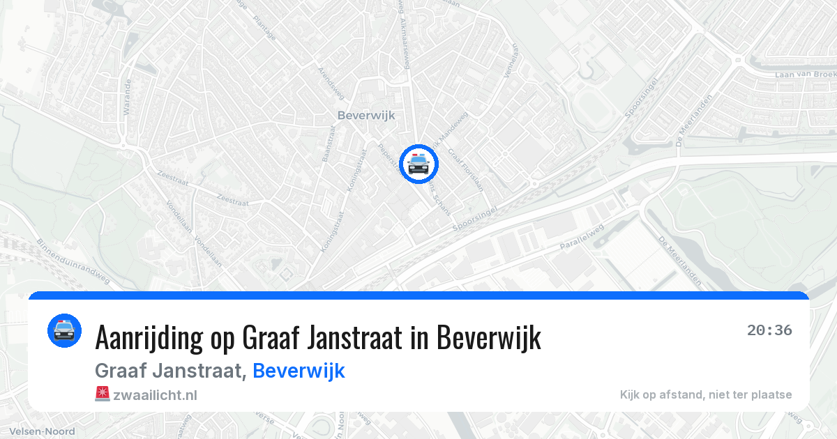 Aanrijding op Graaf Janstraat in Beverwijk — 30 mrt 2026
