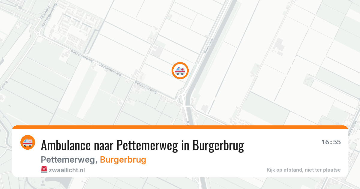 Ambulance naar Pettemerweg in Burgerbrug — 3 jul 2026