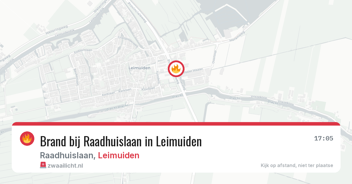 Brand bij Raadhuislaan in Leimuiden — 22 jun 2026