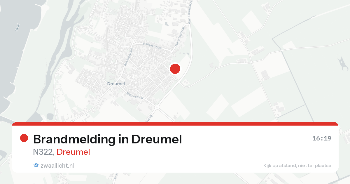 Brandmelding in Dreumel — 25 aug 2026