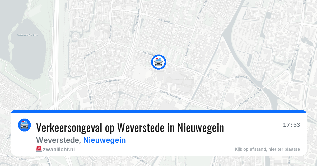 Verkeersongeval op Weverstede in Nieuwegein — 28 apr 2026