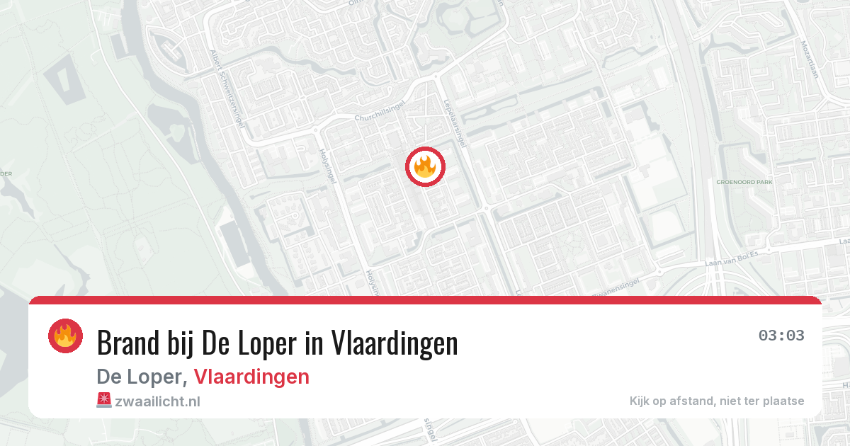 Brand bij De Loper in Vlaardingen — 8 jun 2026