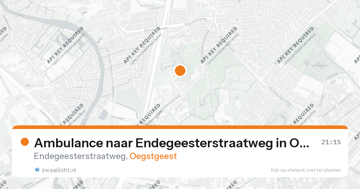 Ambulance naar Endegeesterstraatweg in Oegstgeest — 19 feb 2026