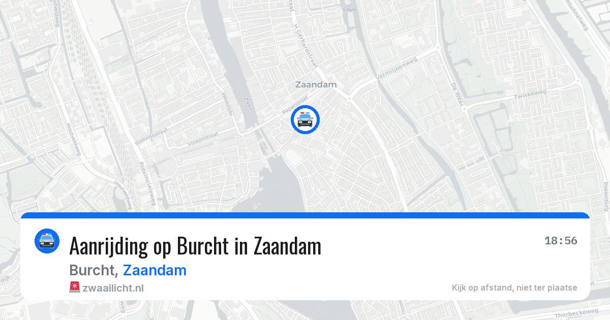 Aanrijding op Burcht in Zaandam — 14 jul 2026
